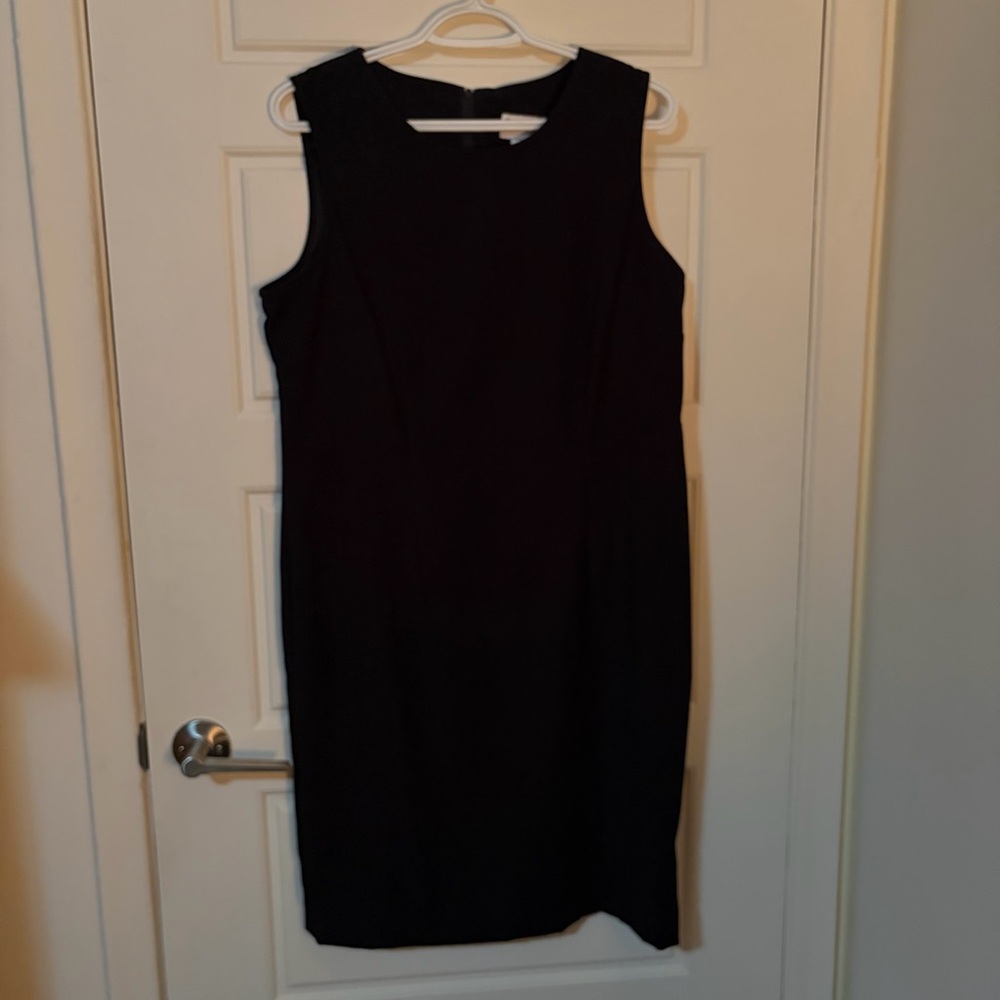 Alfred Dunner Vintage Black Dress – 14P – Sleeveless A-Line/Sheath